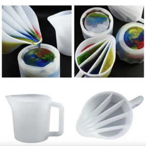כוס ערבוב אפוקסי עם מחיצות Multi Color Pour